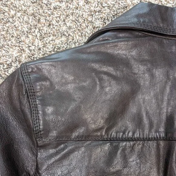 Wilsons Leather Vintage Jacket Size Medium Brown - Picture 7 of 10